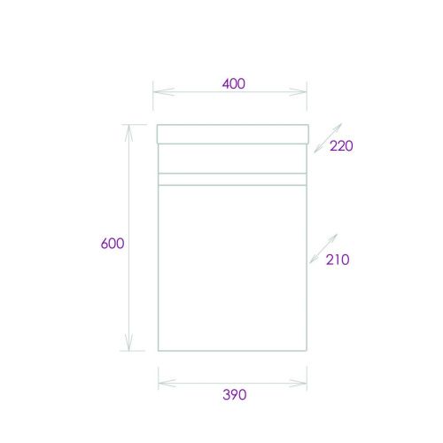 Тумба под раковину Onika Милтон 104007 40х20 подвесная цвет белый - фото 3