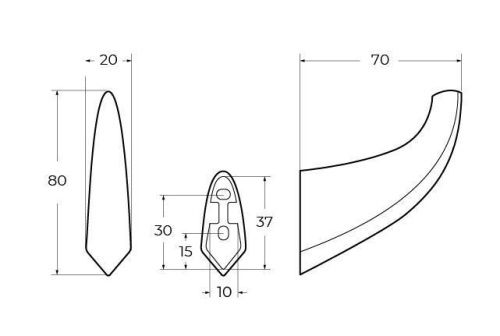 Крючок CEZARES LINER LINER-HK-GM - фото 2