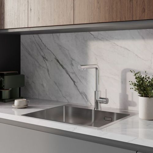 Смеситель для кухни IDDIS Rule RULSBLFi05 на мойку хром - фото 2