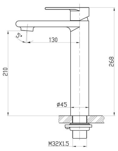 Смеситель для раковины BelBagno NOVA NOV-LMC-IN на столешницу сатин - фото 2