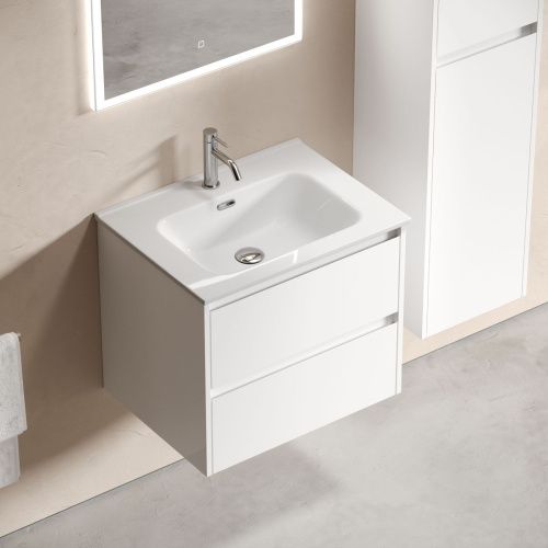 Тумба под раковину Sancos Libra LB60W 60х50 подвесная цвет белый - фото 5