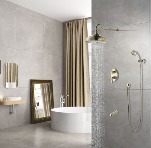Душевая система LeMark Villa LM4822B уц встраиваемая в стену цвет бронза - фото 2