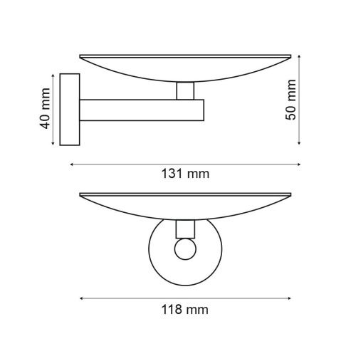 Мыльница Webert Rimini RI510101010 - фото 3