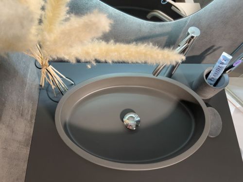 Раковина из искусственного камня Uperwood Rome 291020218 60х40 накладная цвет серый - фото 4