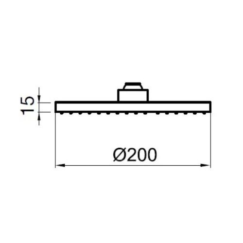 Верхний душ Webert AC1024015PVC хром - фото 3