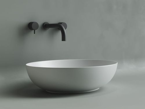 Раковина из сантехнического фарфора Ceramica Nova ELEMENT CN6017MW 50х40 накладная цвет белый без отверстий под смеситель - фото 3