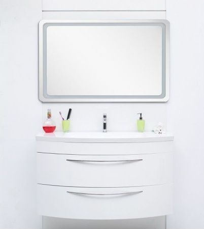 Зеркало с подсветкой De Aqua Смарт SMR 407 140 140х80 подвесное