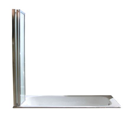 Душевая шторка на ванну Cerutti SPA BOUNA 130х140 стекло матовое профиль хром ориентация универсальная