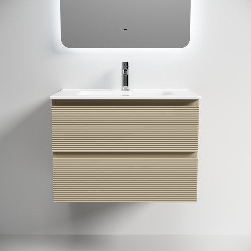 Тумба под раковину Sancos FOLK FL70CP 70х40 подвесная цвет бежевый - фото 5