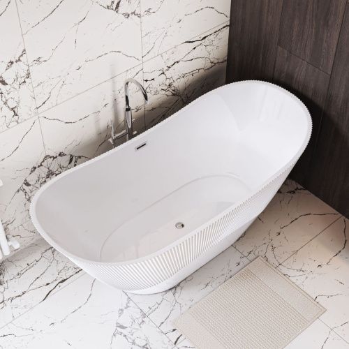 Ванна акриловая Grossman Galaxy GR-2104 170х75 отдельностоящая овальная с каркасом - фото 5