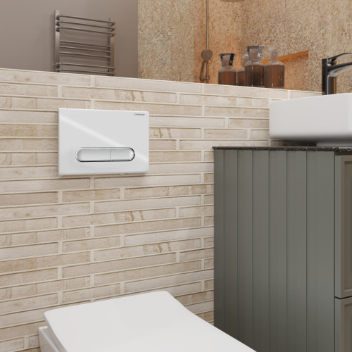 Клавиша смыва механическая CHARUS Magnus FP.340.11.01 цвет белый - фото 3