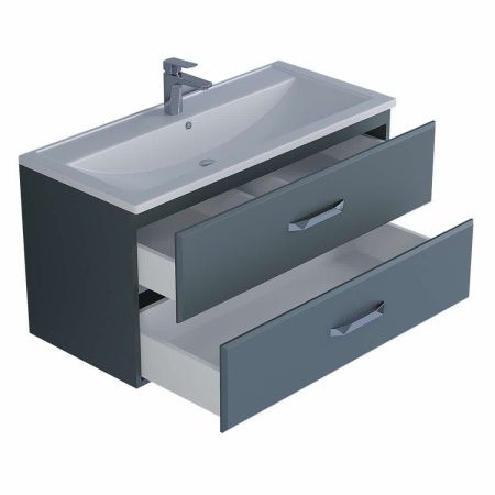 Тумба под раковину Uperwood Foster 291020524 100х50 подвесная цвет серый