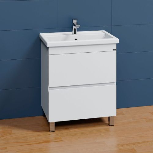 Тумба под раковину СанТа Марс 700293 70х40 напольная цвет белый - фото 2