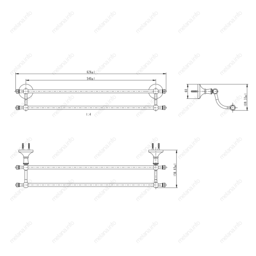 Полотенцедержатель Melana 821002 - фото 2