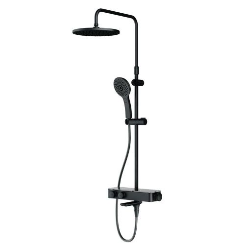 Душевая стойка Am.Pm Inspire V2.0 F0750A522 настенная цвет черный с термостатом - фото 2