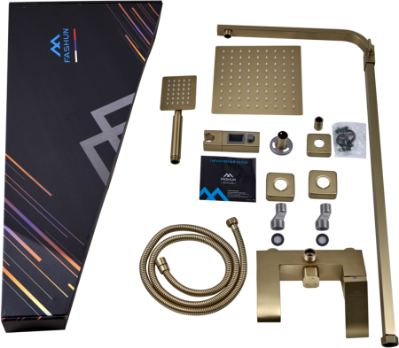 Душевая стойка Fashun A52418-21 настенная цвет бронза