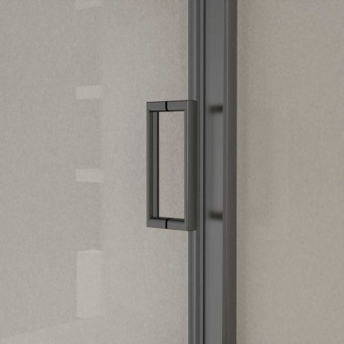 Душевая дверь Vincea City VDS-5CT120CLGM 120х195 стекло прозрачное профиль вороненая сталь - фото 4