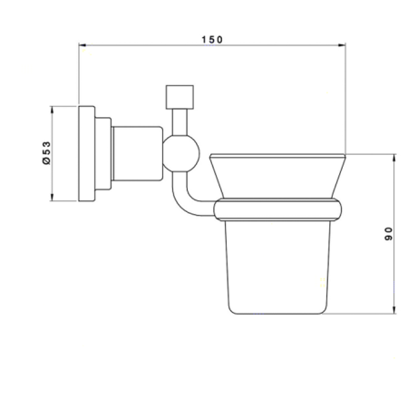 Стакан Nicolazzi Monte Croce 1488CR27