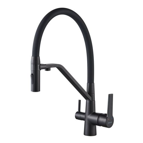 Смеситель для кухни Shevanik S278H на мойку черный - фото 2