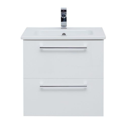 Тумба под раковину Dreja Gio 77.0101W 60х50 подвесная цвет белый - фото 3