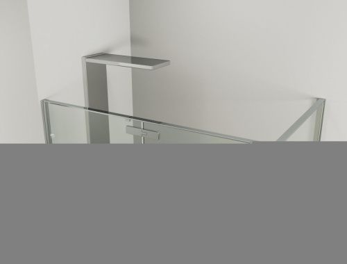 Душевой уголок Allen Brau Fantasy 3.11004-00 140х90 стекло прозрачное профиль хром без поддона - фото 2