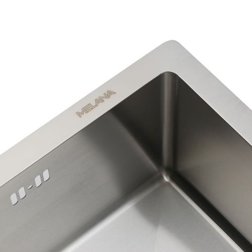 Кухонная мойка Melana ProfLine MLN-R5245H 50х45 цвет серый поверхность матовая - фото 3