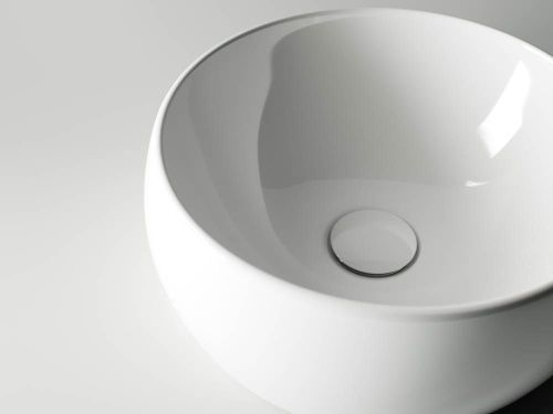 Раковина из сантехнического фарфора Ceramica Nova ELEMENT CN6001 40х40 накладная цвет белый без отверстий под смеситель - фото 5