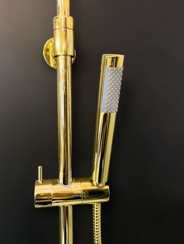 Душевая стойка AltroBagno Costanza AltroBagnoCostanza0302Or настенная цвет золото - фото 4