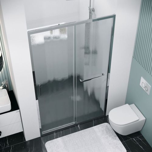 Душевая дверь Grossman Style 100.K33.05.120.10.02 120х195 стекло текстурное профиль хром - фото 4