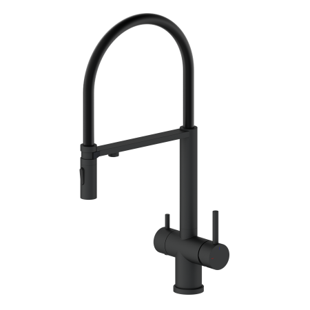 Смеситель для кухни AltroBagno Flusso AltroBagnoFlusso050204MB на мойку черный