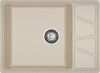 Кухонная мойка Granfest Vertex V-680L кашемир 70х50 цвет бежевый поверхность матовая