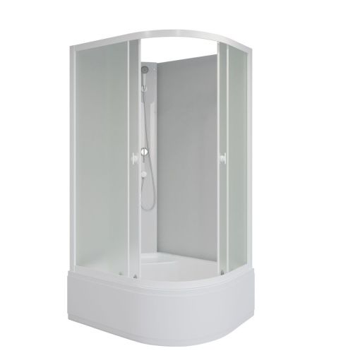 Душевая кабина Niagara Promo P120/90/40L/MT/BK 120х90 асимметричная без крыши - фото 2