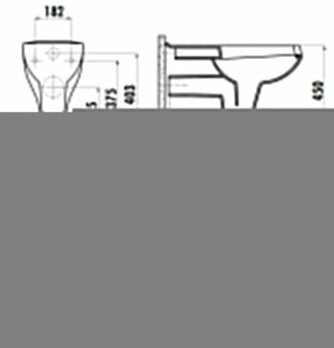 Чаша унитаза подвесная Creavit BD320-11CB00E-0000 цвет белый без сиденья душевой смыв - фото 2