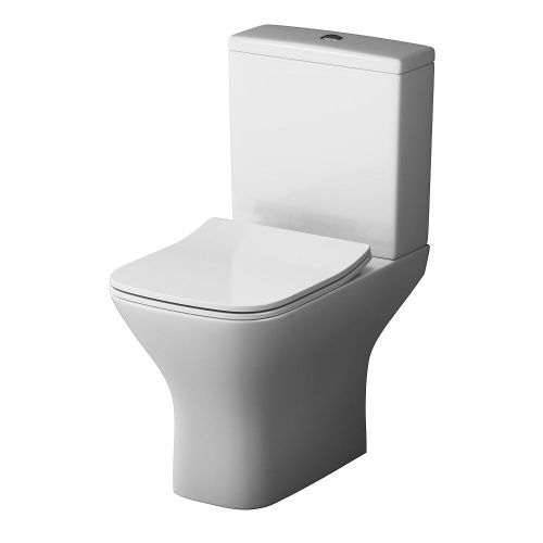 Унитаз напольный с бачком Am.Pm Gem C908601SC белый с сиденьем микролифт безободковый каскадный смыв - фото 2
