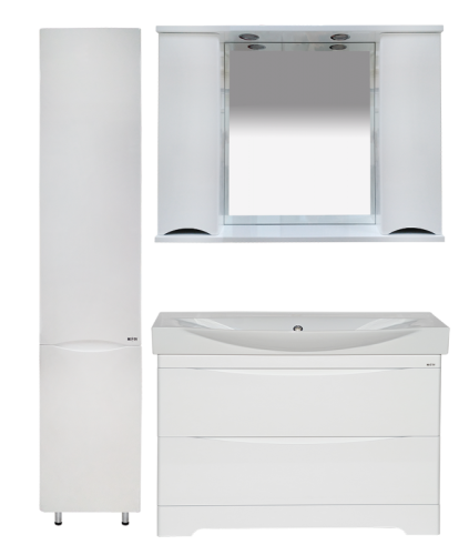 Зеркало-шкаф Misty Элвис П-Элв-01105-011 100х70 подвесной цвет белый - фото 5