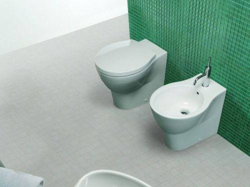 Чаша унитаза приставная Hatria NIDO Y0QU01 цвет белый без сиденья душевой смыв - фото 2