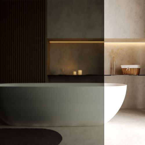 Душевая перегородка Wasserkraft Rur 30W 30W46MB-TG 110х200 стекло тонированное профиль черный - фото 2