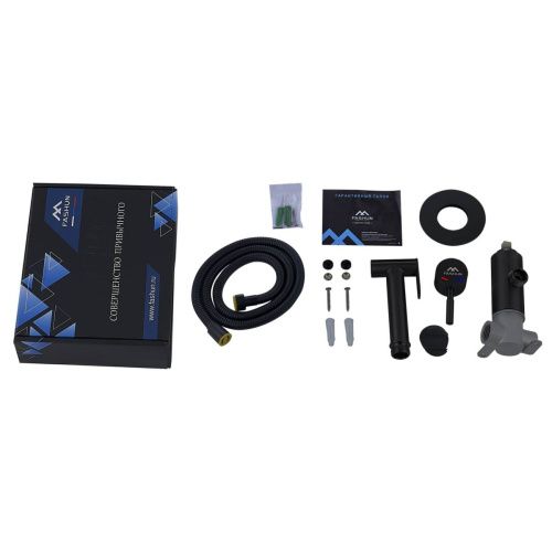 Гигиенический душ со смесителем Fashun A57803-7 черный - фото 4