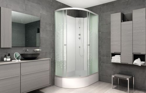 Душевая кабина AvaCan L720RGM+EL 120х80 асимметричная с крышей ориентация правая - фото 2