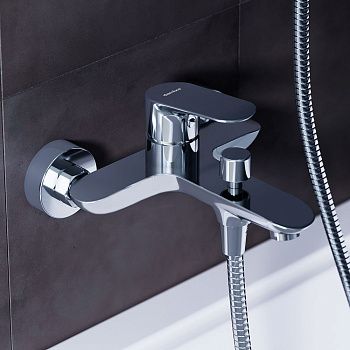 Смеситель для ванны и душа Damixa Palace Grand 461000000 настенный хром