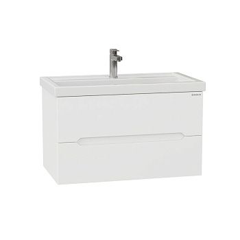 Тумба под раковину Onika Айленд 108060 80х50 подвесная цвет белый