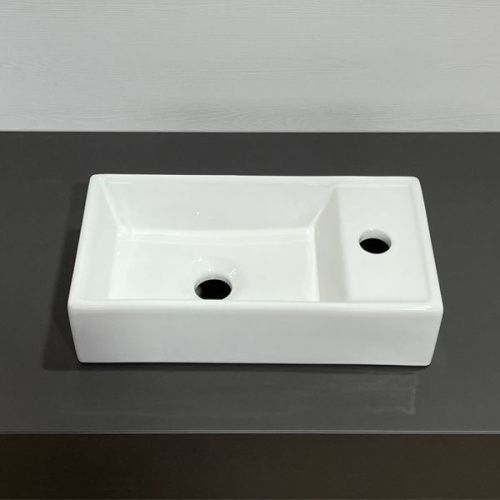 Тумба с раковиной Comforty Асти 00-00012835CF 40х20 подвесная цвет белый - фото 3