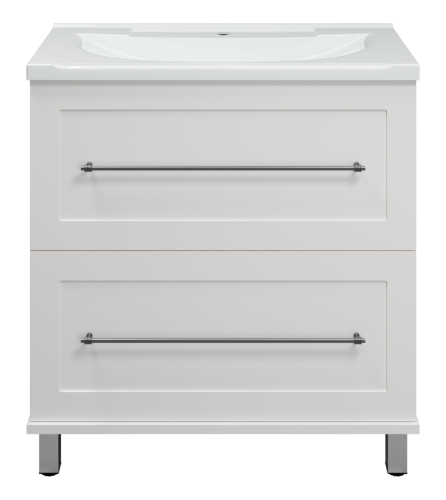 Тумба под раковину Misty Марта П-Мрт07080-011Пр 80х40 напольная цвет белый - фото 2