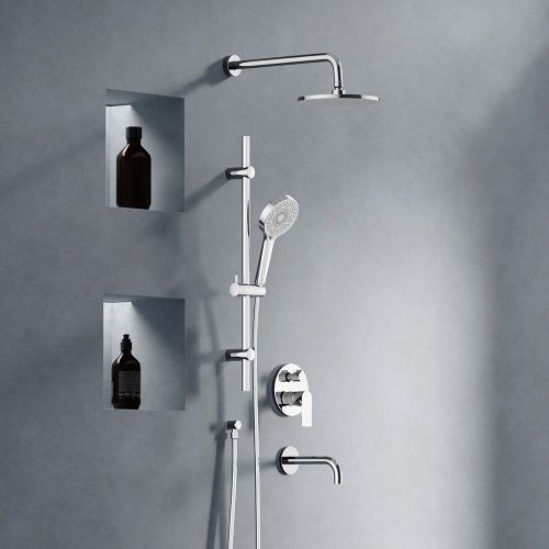 Душевая система Damixa Apollo 947540000 встраиваемая в стену цвет хром - фото 3