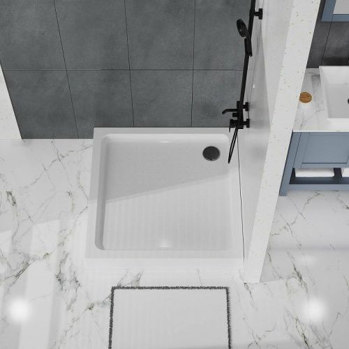 Душевой поддон акриловый BelBagno TRAY-BB-A-100-15-W 100х100 белый с ножками - фото 4