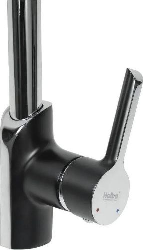 Смеситель для кухни Haiba HB805-7 HB70805-7 на мойку черный/хром - фото 3