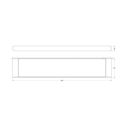 Полка в ванную комнату Artwelle SCHWARZ 7727 - фото 2