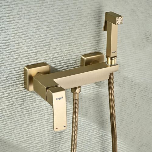 Гигиенический душ со смесителем Raglo R01 R01.51.03 золото - фото 4