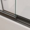 Душевая шторка на ванну Cezares SLIDER SLIDER-FIX-VF-11-90/150-C-GM 90х150 стекло прозрачное профиль оружейная сталь ориентация универсальная