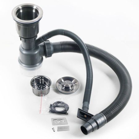 Кухонная мойка Melana ProfLine MLN-R5050HK+дозатор 50х50 цвет серый поверхность матовая